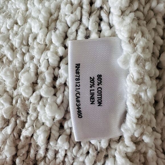 EILEEN FISHER Textured Cotton open front cardigan nubby knit shawl Casual SZ L - Picture 5 of 7